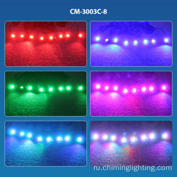 8pcs App Control Светодиодная скала с 2 -дюймовым светодиодным хвостом Light RGB Светодиодный ламп для грузовика для автомобиля ATV внедорожник внедорожник